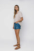 Nina-Roll Cuff Short Sleeve Shirt